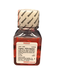 [T4049-100ML] Trypsin-EDTA solution 0.25%, sterile-filtered, BioReagent, suitable for cell culture, 2.5 g porcine trypsin and 0.2 g EDTA, 4Na per liter of Hanks? Balanced Salt Solution with phenol red