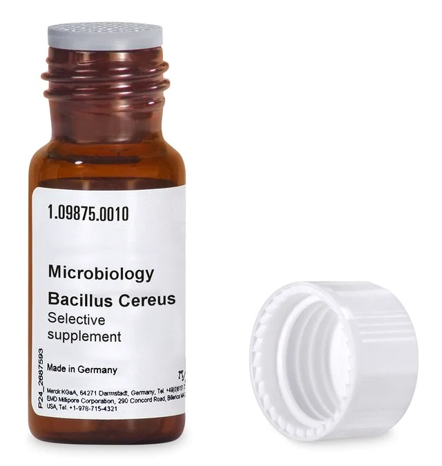 BACILLUS CEREUS SUPLEMENTO SELECTIVO 10X1 VIAL