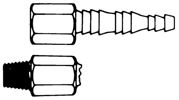 CONECTORES 1/4" NPTM, EN ACERO INOXIDABLE 316. PAQUETE/2