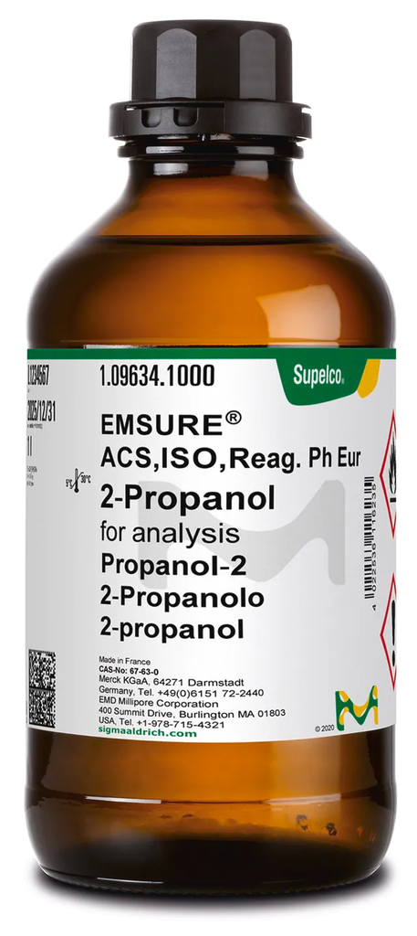 ETANOL ABSOLUTO MARCA MERCK PARA ANALISIS EMSURE® ACS,ISO REAG. PH EUR PREST. 25 LITROS