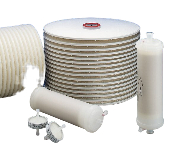 FILTRO MILLIPORE TIPO MILLISTACK+DE LENTICULAR DE 16 CELDAS Y 16" DE DIAMETRO. RETENCION DE 0.1 A 0.4 UM NOMINAL UNIDAD