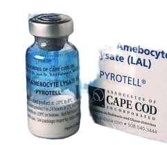 LISADO DE LIMULUS AMEBOCYTE PYROTELL. SENSITIVIDAD 0.06 UE/ml. VIAL POR 50 DOSIS