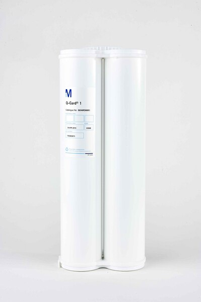 MODULO DE PRETRATAMIENTO QGARD 1, MARCA MILLIPORE, PARA EQUIPO MILLI-Q ACADEMIC ALIMENTADO CON AGUA DESTILADA O PURIFICADA POR OSMOSIS INVERSA. CONTIENE RESINAS DE INTERCAMBIO IONICO Y CARBON ACTIVADO. UNIDAD