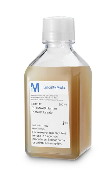 PLTMAX LISIS PLAQUETAS HUMANAS PARA CULTIVO DE CÉLULAS MADRE MESENQUIMALES HUMANAS (MSC) - 500 ML