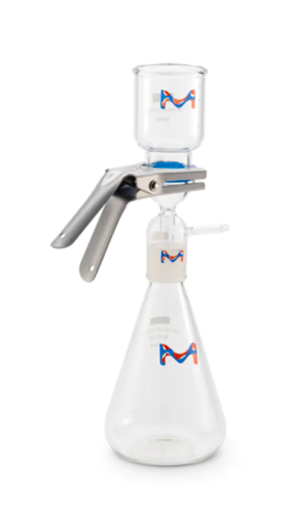 SISTEMA DE FILTRACION AL VACIO PARA SOLVENTES ALL-GASS MARCA MILLIPORE, 47 MM DE DIAMTERO, DISE¥ADO PARA FILTRACION A VACIO DE LIQUIDOS CORROSIVOS, CLARIFICACION Y DESGASIFICACION DE DISOLVENTES UTILIZADOS EN CROMATOGRAFIA LIQUIDA. INCLUYE: EMBUDO DE