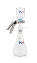 SISTEMA DE FILTRACION AL VACIO PARA SOLVENTES ALL-GASS MARCA MILLIPORE, 47 MM DE DIAMTERO, DISE¥ADO PARA FILTRACION A VACIO DE LIQUIDOS CORROSIVOS, CLARIFICACION Y DESGASIFICACION DE DISOLVENTES UTILIZADOS EN CROMATOGRAFIA LIQUIDA. INCLUYE: EMBUDO DE