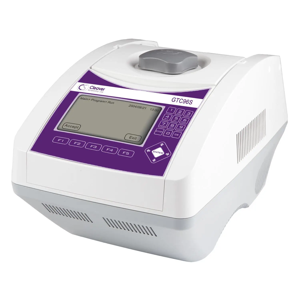 TERMOCICLADOR CLEAVER SCIENTIFIC LTD DE ALUMINIO NIQUELADO, TOUCH SCREEN A COLOR DE 5.7", TEMPERATURAS DE 4°C A 99°C, CALENTAMIENTO DE 3°C /SEC, ENFRIAMIENTO DE 2°C /SEC, PRESIÓN ELECTROMECÁNICA AJUSTABLE, SOFTWARE DE GRADIENTE EN RANGOS DE 20°C DE 3