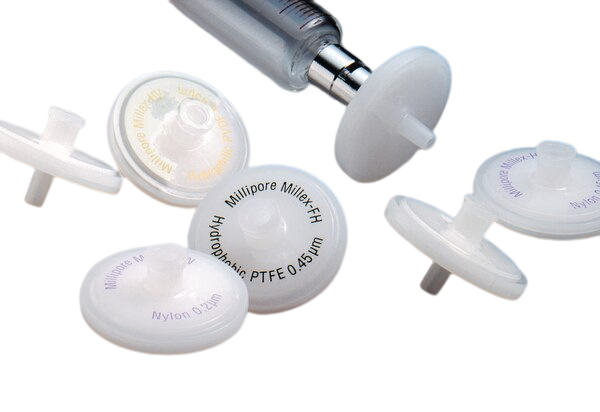 UNIDAD DE FILTRACIÓN MILLEX-FH HIDRÓFOBA PTFE 0.45UM, DIAMETRO 25MM CAJA POR 100. MEMBRANA HIDRÓFOBA FLUOROPORE (PTFE) PARA LA CLARIFICACIÓN DE DISOLVENTES ORGÁNICOS.