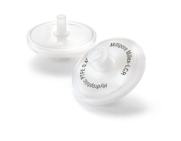 UNIDADES DE FILTRACION MILLIPORE TIPO LCR PTFE HIDROFILIZADO, 25 MM DE DIAMETRO, 0.45 MICRAS DE PORO. NO ESTERILES CAJA / 100