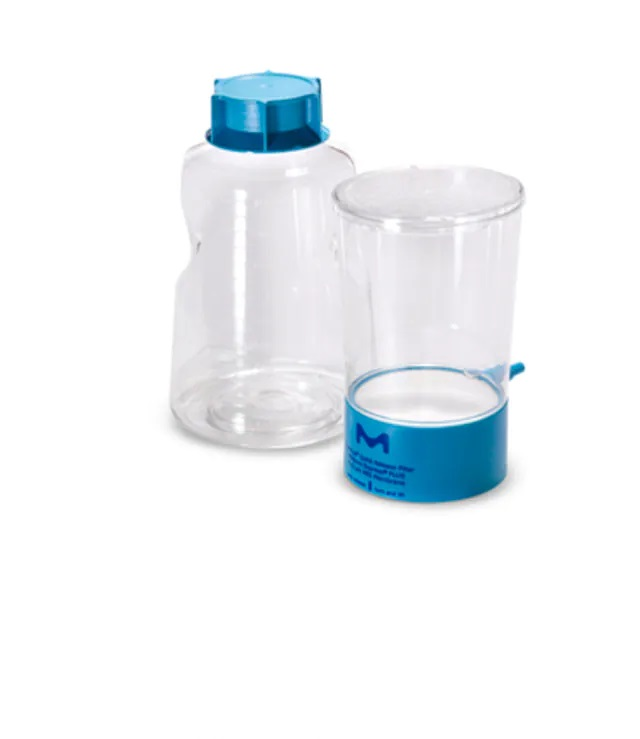 UNIDADES DE FILTRACION MILLIPORE, TIPO STERICUP PARA FILTRACION AL VACIO. MEMBRANA EXPRESS (POLIESTER-SULFONA) DE 0.22 MICRAS DE PORO. INCLUYE LA UNIDAD DE FILTRACION DE 500 ML Y EL RECIPIENTE RECOLECTOR CON TAPA Y CAPACIDAD DE 1000 ML.ESTERILES. UNIDAD
