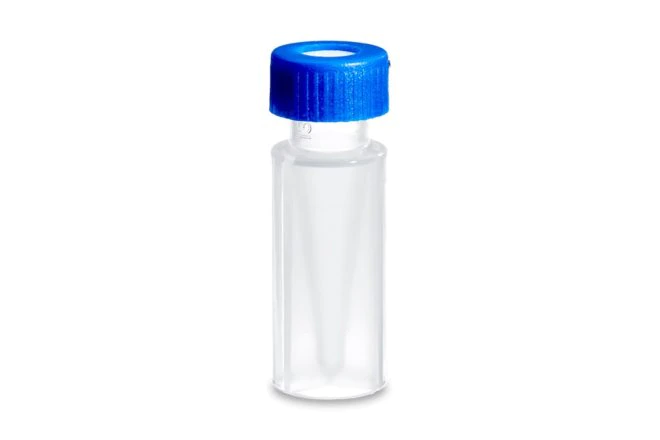 VIAL WATERS 2ML PP CON TAPA PRESLIT PTFE/SEPTA SILICON 300UL PK/100