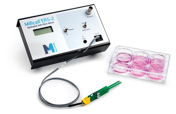 Voltimetrómetro Millicell ERS-2 El sistema de resistencia eléctrica Millicell-ERS mide de forma fiable el potencial de membrana y la resistencia de las células epiteliales en el cultivo