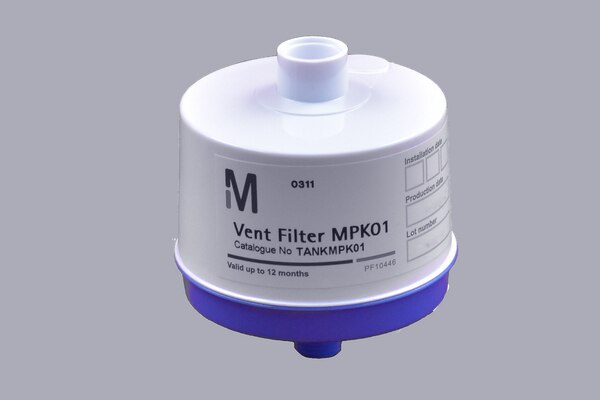 FILTRO DE VENTEO PARA TANQUE DE ALMACENAMIENTO DE AGUA PURIFICADA, MARCA MILLIPORE