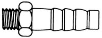 CONECTOR 1/4" NPTM