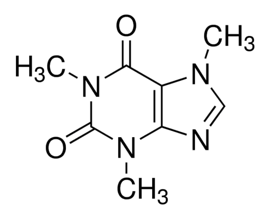 ESTANDAR SECUNDARIO FARMACEUTICO DE CAFEINA, SINONIMO 1,3,7 TRIMETHYLXANTHINE PREST. 1 GRAMO SUPELCO