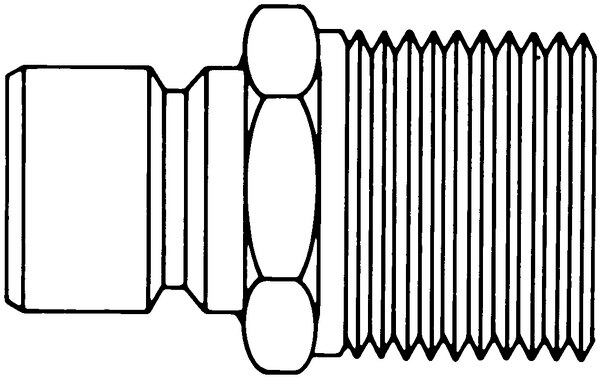 CONECTOR PARA MANGUERA A 1/4" NPTM RAPIDO EN ACERO NEPLO