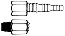 CONECTORES 1/4" NPTM, EN ACERO INOXIDABLE 316. PAQUETE/2