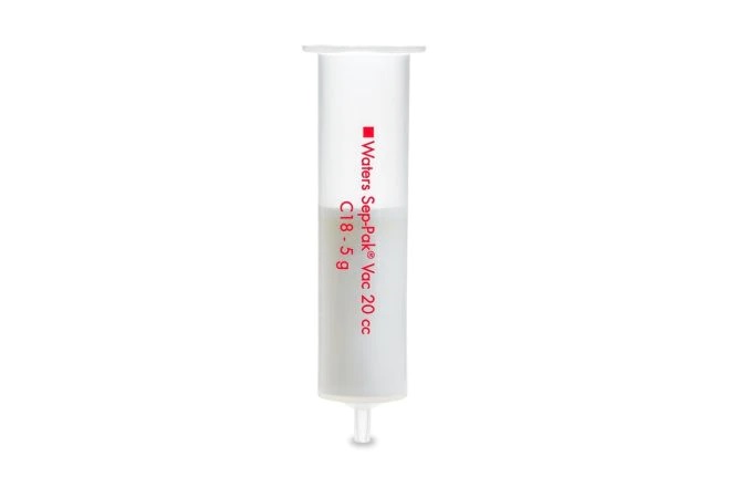 SEP-PAK VAC 20 CC 5 GR C18 TAMAÑO DE PARTICULA 55 - 105 UM, TAMAÑO DE PORO 125A, 12% CARBON. PAC/20