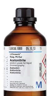 ACETONITRILO MERCK PARA ESPECTROSCOPIA UVASOL. FRASCO DE VIDRIO DE 2.5L