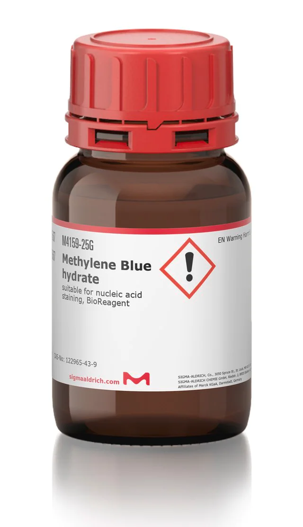 SIGMA ALDRICH HIDRATO DE AZUL DE METILENO ADECUADO PARA LA TINCIÓN DE ACIDO NUCLEICO (25 G)