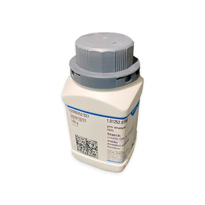 ALMIDON SOLUBLE GR PARA ANALISIS ISO CAS 9005-84-9, pH 6.0 - 7.5 (20 g / l, H2O, 25 ° C).PRESET. 100g