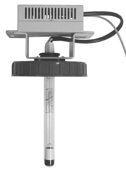 MODULO DE SANITIZACIÓN AUTOMATICA MILLIPORE CON LAMPARA UV PARA SISTEMAS DE ALMACENAMIENTO DE AGUA S.D.S. 115/60 Hz