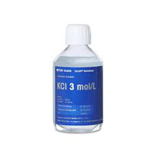 SOLUCION DE ELECTROLITO KCL 3 MOLAR DE PRESENTACION 250 ML METTLER TOLEDO. PROCEDENCIA SUIZA.