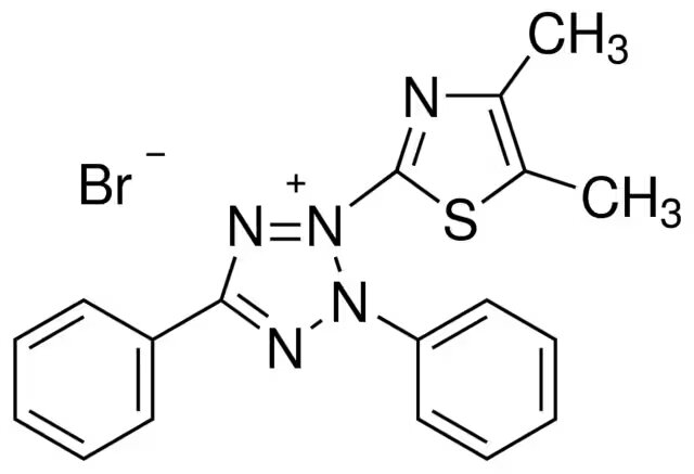 3-(4,5-DIMETIL-2-TIAZOLIL)- 2,5-DIFENIL- 2HTETRAZOLIO BROMURO MERCK MILLIPORE PARA FINES BIOQUIMICOS. 10GR/ FRASCO