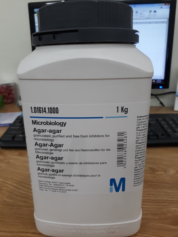 AGAR-AGAR GRANULADO, MERCK PURIFICADO Y EXENTO DE INHIBIDORES PARA MICROBIOLOGIA