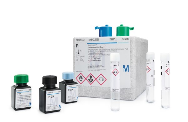 TEST EN CUBETAS SULFATOS MÉTODO FOTOMÉTRICO 5 - 250 MG/L SO?²? SPECTROQUANT®. 25 PRUEBAS. MARCA MERCK