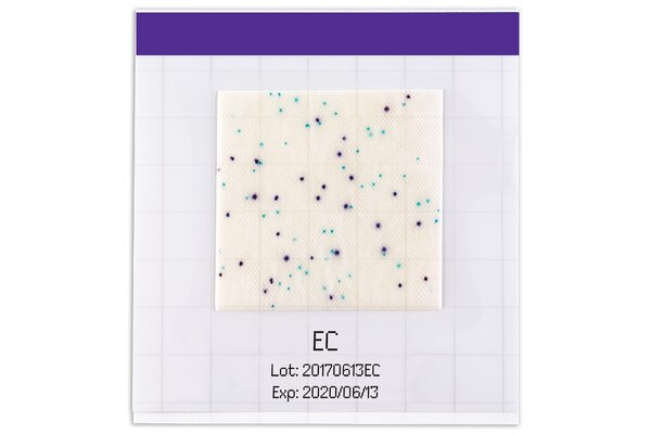 MC-MEDIA PAD PAD E.COLI & COLIFORMES, MEDIO DESHIDRATADO SOBRE ALMOHADILLA ABSORBENTE PAC/100