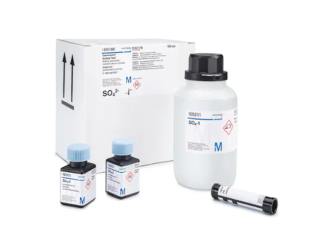 TEST SULFATO, METODO FOTOMETRICO 5 - 300 mg/l SO42- Spectroquant®. 100 TEST. MARCA MERCK