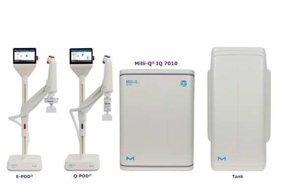SISTEMA DE PURIFICACION DE AGUA MILLI -Q®IQ 7010, PRODUCE 10 l/HORA DE AGUA TIPO I Y TIPO II MEDIANTE PODS