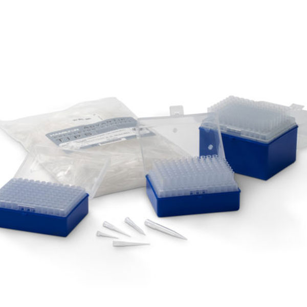 PUNTAS PARA MICROPIPETA PYROCLEAR ESTERILES Y APIROGENAS DE 100 A 1000 MICROLITROS CON FILTRO, CAJA INDIVIDUAL DE 96 UNIDADES DISPENSADAS EN 8 RACK.