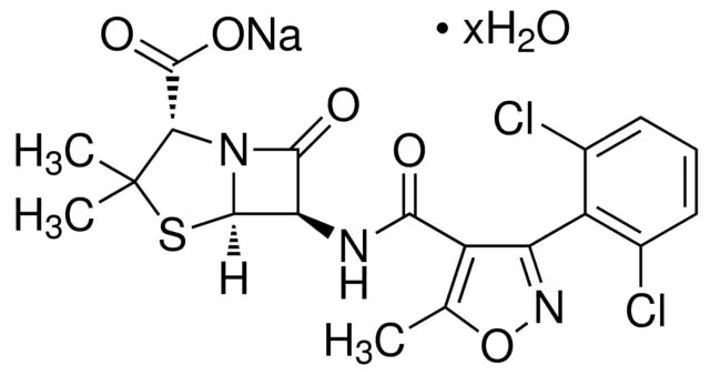 SAL SÓDICA HIDRATADA DE DICLOXACILINA, VETRANAL®, PATRÓN ANALÍTICO