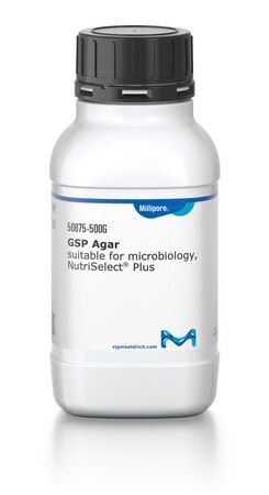 AGAR SELECTIVO  GSP  PARA PSEUDOMONAS AERONOMAS PREST. 500 gr.  ( Kielwein, Glutamate Starch Phenol Red)