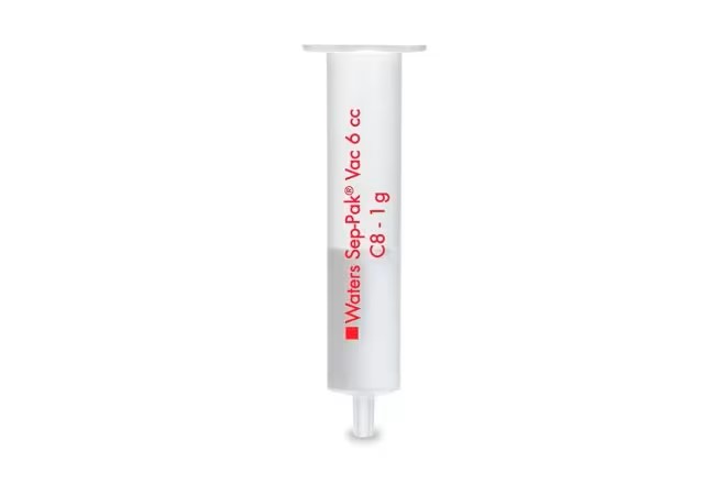 CARTUCHO VAC SEP-PAK C8 DE 6 CC, 1 G DE ABSORBENTE POR CARTUCHO, TAMAÑO DE PARTÍCULA DE 37-55 µM, PAQUETE DE 30