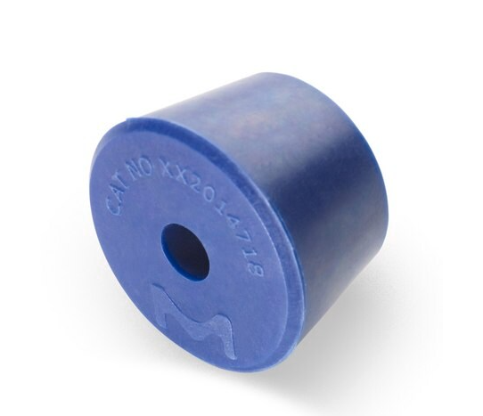 TAPON MILLIPORE No. 8 EN SILICONA CON ORIFICIO DE 9,5 MM. UNIDAD