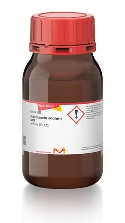 ANTIBIÓTICO NOVOBIOCINA. FRASCO DE ANTIBIÓTICO NOVOBIOCINA SODIUM SALT 1G N1628