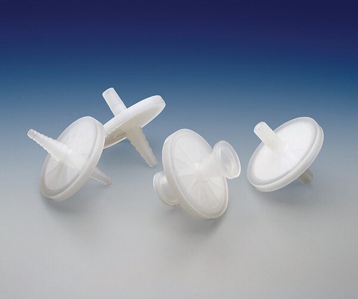 [MTGR05010] UNIDADES DE FILTRACION MILLIPORE, TIPO AERVENT - 50, MEMBRANA TEFLON PTFE HIDROFOBICA DE 0.2 MICRAS DE PORO, 50 MM DE DIAMETRO, CONEXIONES PARA MANGUERA DE ENTRADA Y SALIDA BI-DIRECCIONAL, AREA DE FILTRACION 19.6 CM2. CAJA/10 Filtros para biorreactores de 0.2 um de 50 mm de diámetro con conexiones para manguera (3/8 pulg) entrada y salida bidireccional. Paquetes de 10 unidades