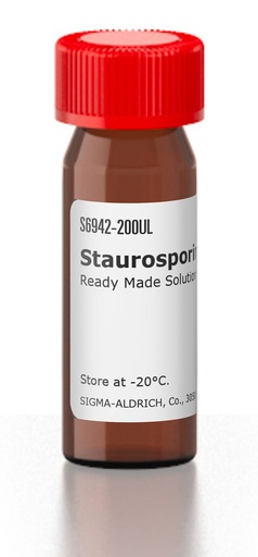 [S6942] SIGMA SOLUCIÓN DE ESTAUROSPORINA DE STREPTOMYCES SP., SOLUCIÓN PREPARADA, 1 mM EN DMSO (100µG/214µL), FILTRADA POR 0.2µM - 200µL