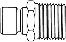 [XX6700028] CONECTOR PARA MANGUERA A 1/4" NPTM RAPIDO EN ACERO NEPLO