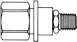 [XX6700030] CONECTOR PARA MANGUERA A 1/4" NPTM RAPIDO EN ACERO NEPLO Y ACOPLE