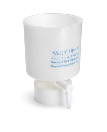 [SJHVM4710] UNIDAD DE FILTRACIÓN MILLIPORE, MILLICUP-HV PVDF HIDRÓFILO, 0,45 UM, 47 MM, NO ESTERIL. PAQ/10