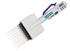 [8707-08US] PIPETA ELECTRÓNICA HAMILTON MULTICANAL DE 8 CANALES COLOR TURQUESA DE 50 UL A 1200 UL CON INCREMENTOS DE 10 UL