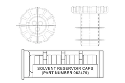 [WAT062479] TAPAS PARA BOTELLAS DE SOLVENTES WATERS DE 1 LITRO PARA SISTEMAS ALLIANCE, PAC/ 4