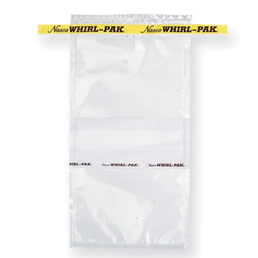[B01341WA] FUNDA WHIRL-PAK ESTANDARD 18 ONZ. ESTERILES, CON BANDA. CIERRE ALAMBRE PLANO PAC/500