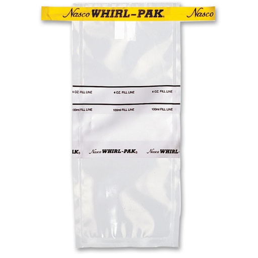 [B01062WA] FUNDA WHIRL-PAK ESTANDARD 4 ONZ. ESTERILES, CON BANDA. PAC/500