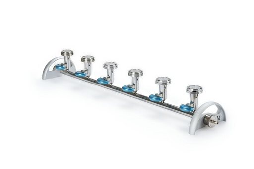 [EZFITBASE] BASE DE LA RAMPA EZ-FIT DE 6 PUESTOS, ACERO INOXIDABLE MILLIPORE