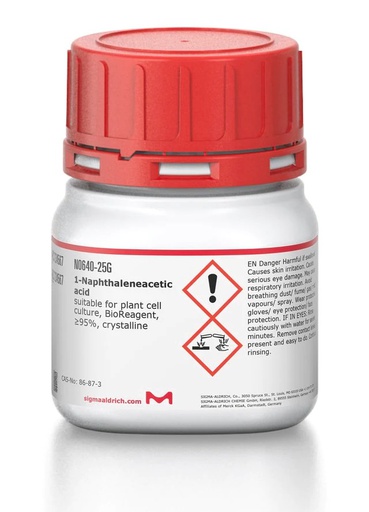 [N0640-25G] 1-Naphthaleneacetic acidsuitable for plant cell culture, Sigma-Aldrich BioReagent, ?95%, crystalline Synonym: ?-Naphthaleneacetic acid, 1- Naphthylacetic acid, NAA, 25 G